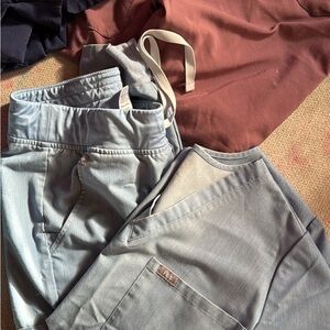 Figs light blue Scrubs Set